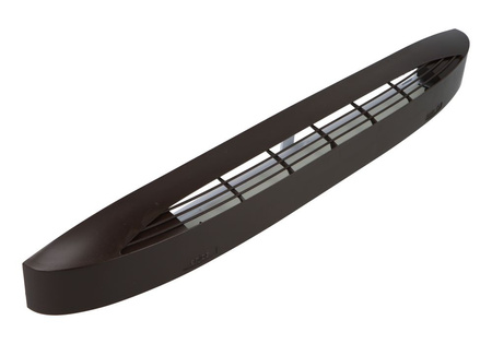 Automatyczny nawiewnik ciśnieniowy, akustyczny ISOLA 2.45, ciemny brąz RAL8019