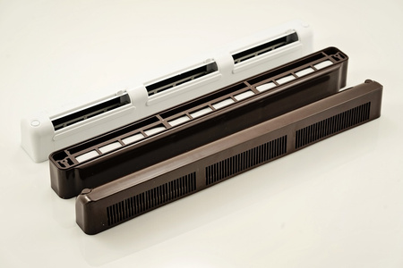 Nawiewnik akustyczny, z manualną regulacją, komorą tłumiącą i czerpnią akustyczną, typ VT1401