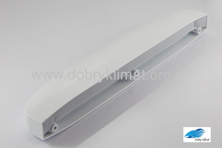 Automatyczny nawiewnik ciśnieniowy, akustyczny ISOLA 2.22 z komorą tłumiącą RA, biały (RAL9010)