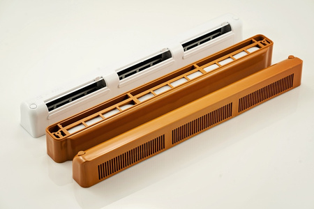 Nawiewnik akustyczny, z manualną regulacją, komorą tłumiącą i czerpnią akustyczną, typ VT1401