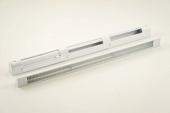 VT501, nawiewnik okienny z manualną regulacja, biały dwustronnie