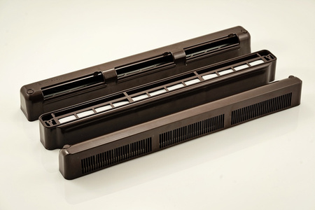 Nawiewnik akustyczny, z manualną regulacją, komorą tłumiącą i czerpnią akustyczną, typ VT1401