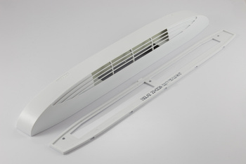 Automatyczny nawiewnik ciśnieniowy, akustyczny ISOLA 2.45,  jasny szary RAL7035